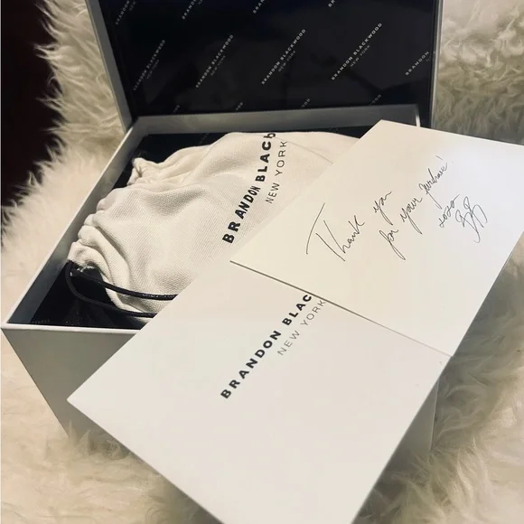 Brandon Blackwood Mini Kendrick Trunk Pony hair Red Leopard Print new with tags - Picture 3 of 4